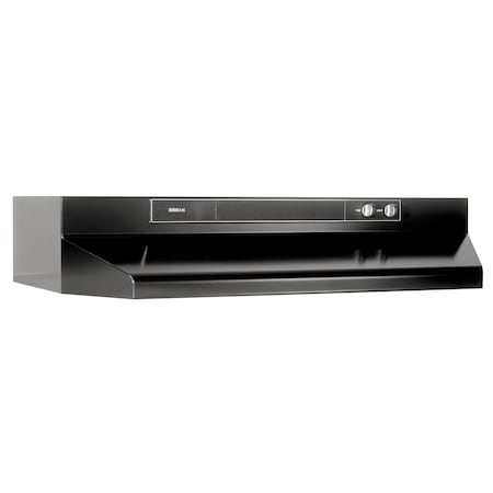Broan-Nutone 24-Inch Under Cabinet Range Hood with 220 CFM in Black 462423
